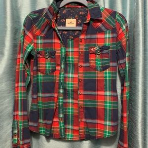 Hollister button down top